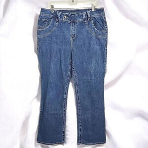 Lane Bryant Womens Boot Cut Jeans Size‎ 18 Blue Dark wash Stretch Denim Mid Rise